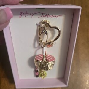 Betsey Johnson Picnic Things Keychain